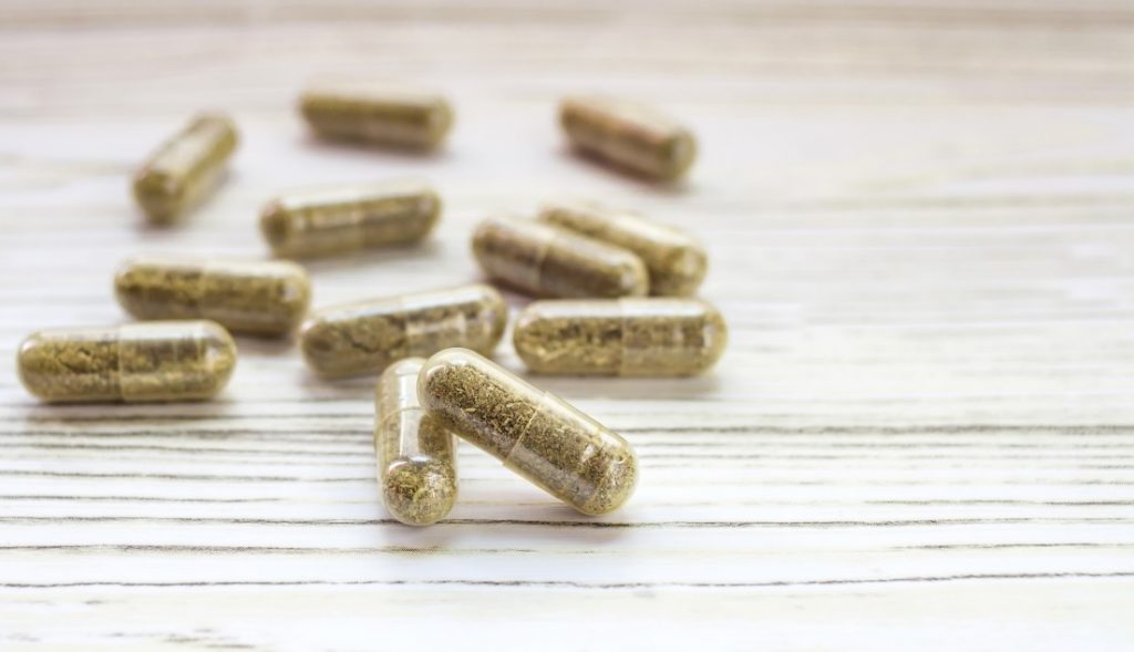 Photo de gélules de cbd